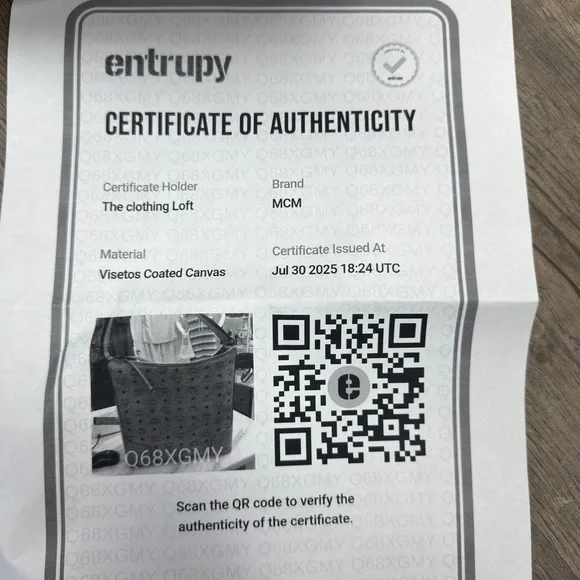 MCM Klara Visetos Medium Bag with Matching Wallet Cognac - Picture 8 of 9